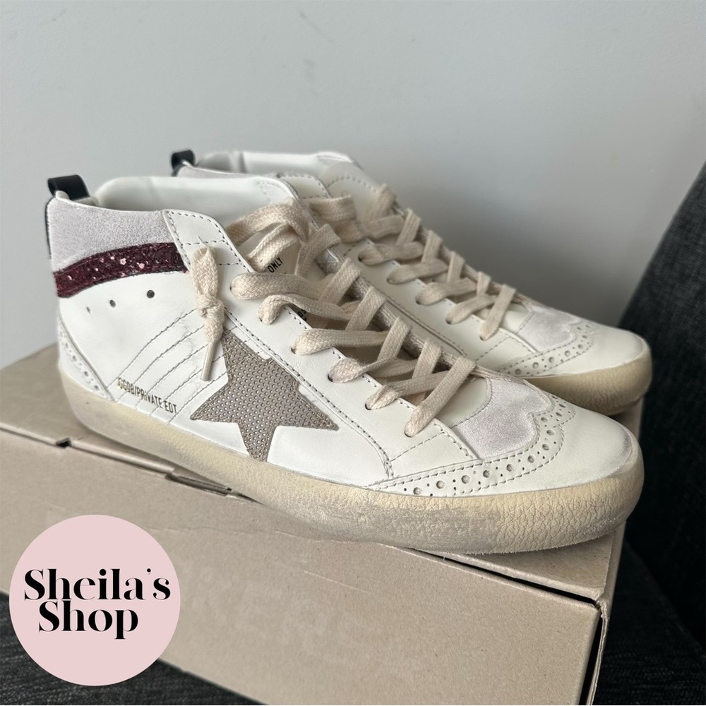 NIB Golden Goose Deluxe Brand GGDB Mid Star Exclusive Sneakers Size 39